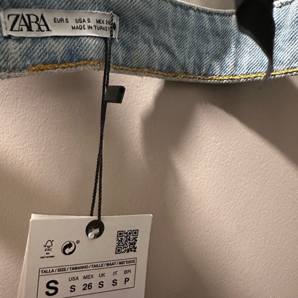 Zara Denim Bralette - NWT S - Picture 5 of 7